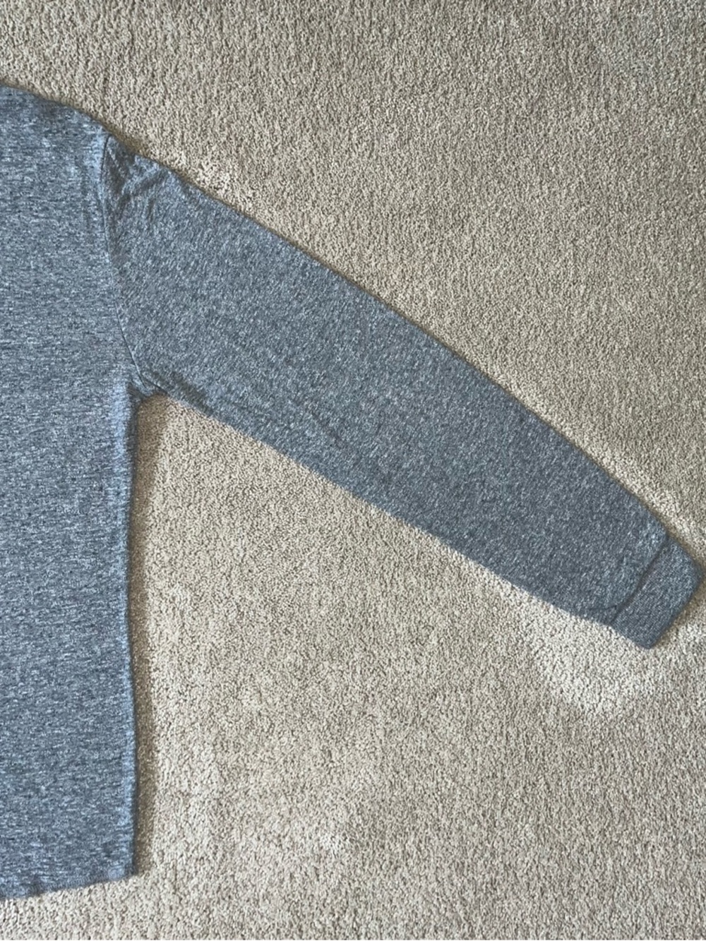 Men’s Marine Layer Double Knit Heather Gray Long-Sleeve Henley - M - Picture 7 of 9